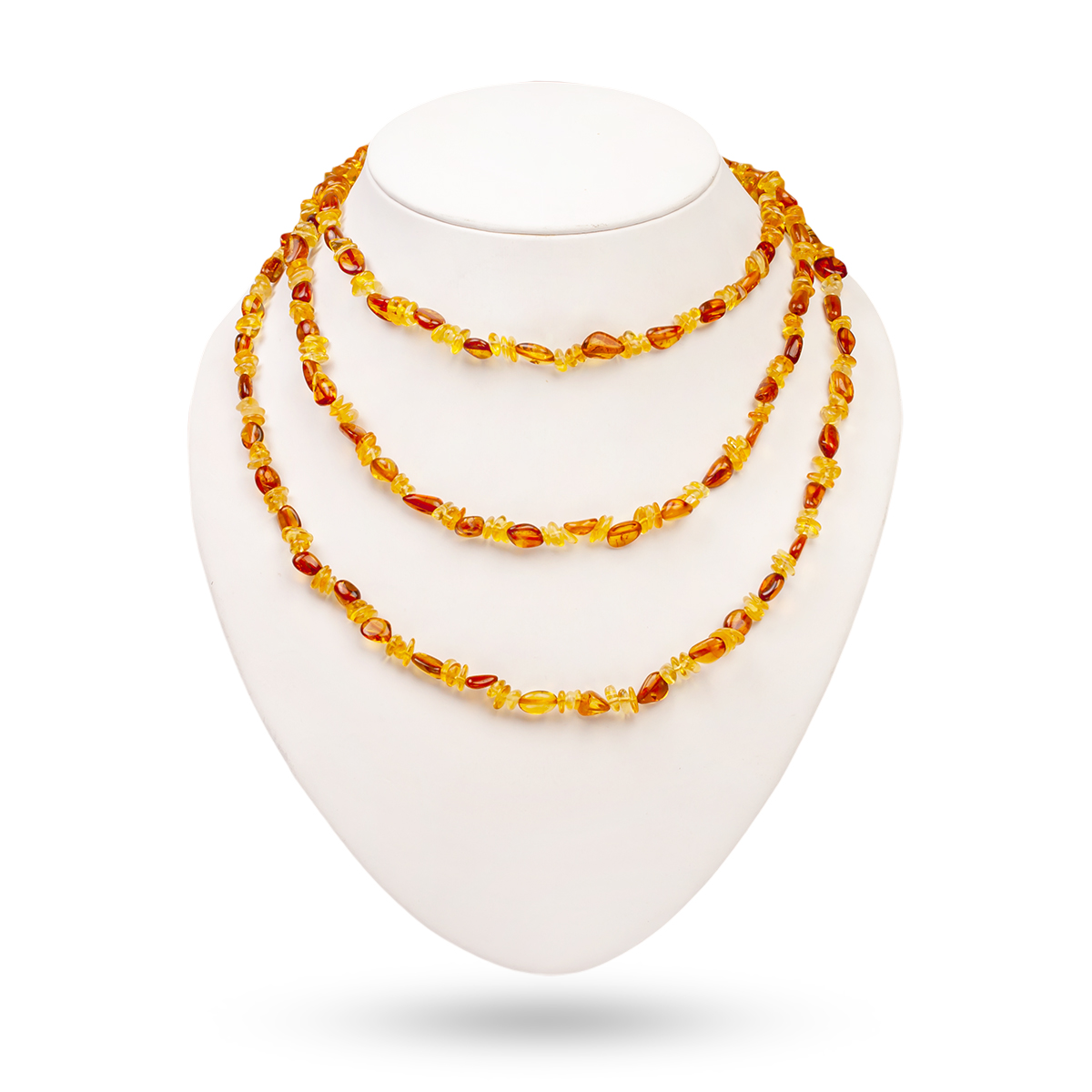 Бусы, янтарь