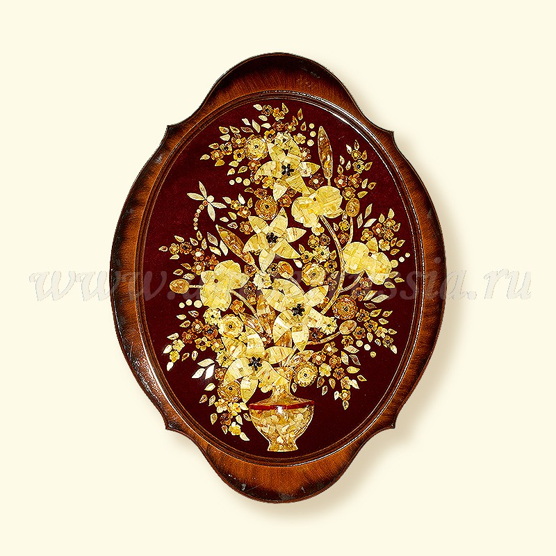 Пано Цветы Янтарь