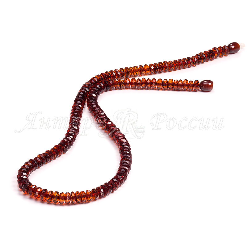 Бусы янтарь