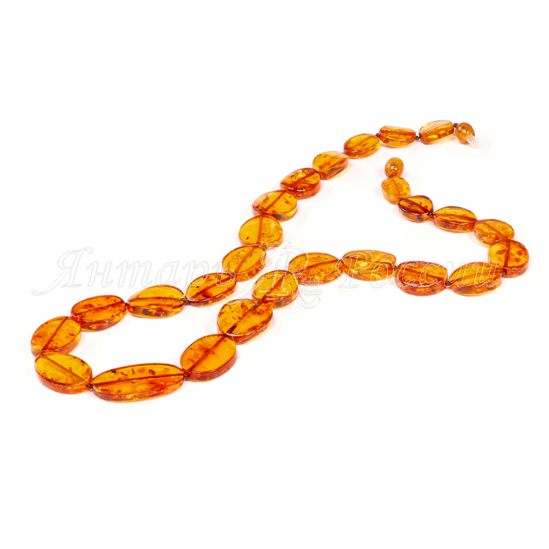Бусы янтарь