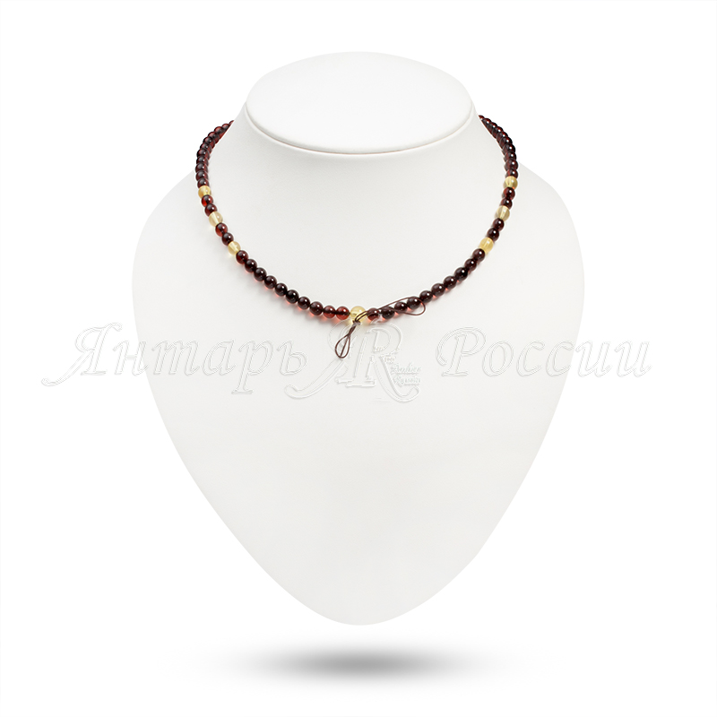 Бусы под кулон Янтарь